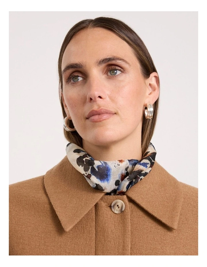Akiro Silk Scarf in Pebble Multi image 2