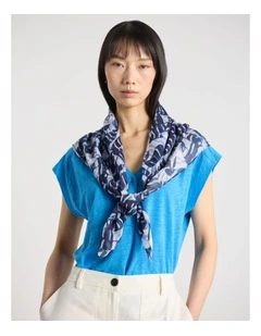 Stanley Modal Scarf in Blue Multi