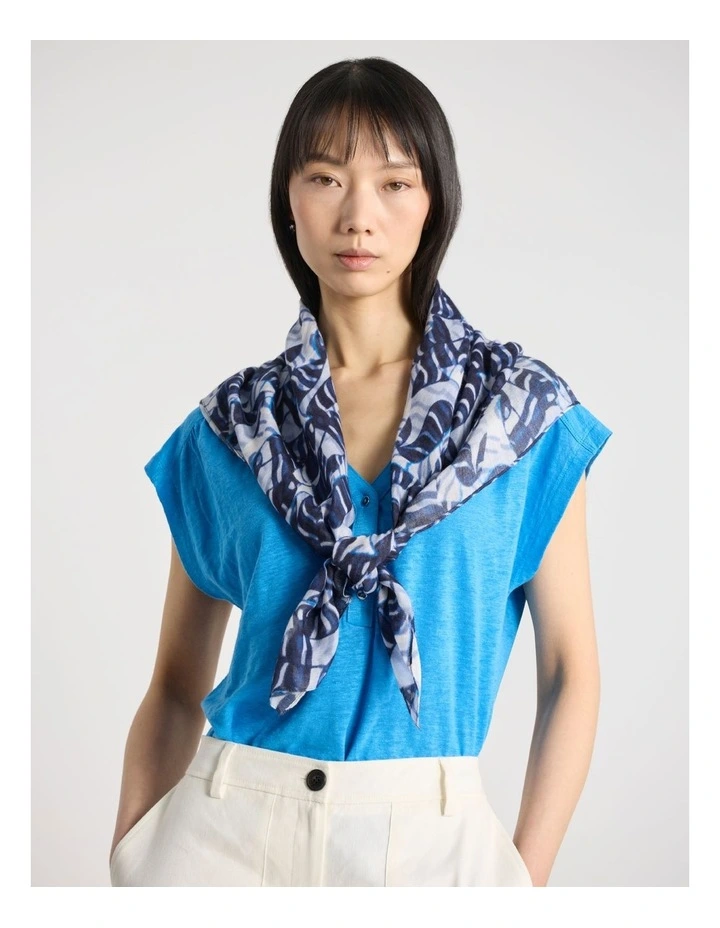 Stanley Modal Scarf in Blue Multi image 1