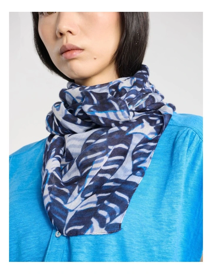 Stanley Modal Scarf in Blue Multi image 2