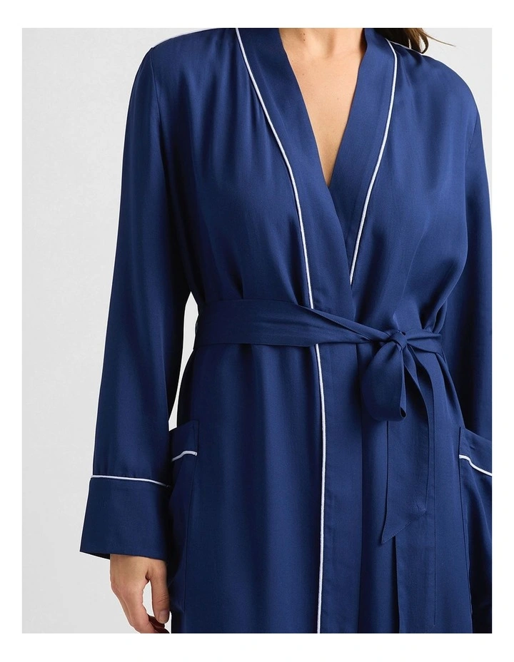 Lison Modal Sleep Robe in Marine image 4