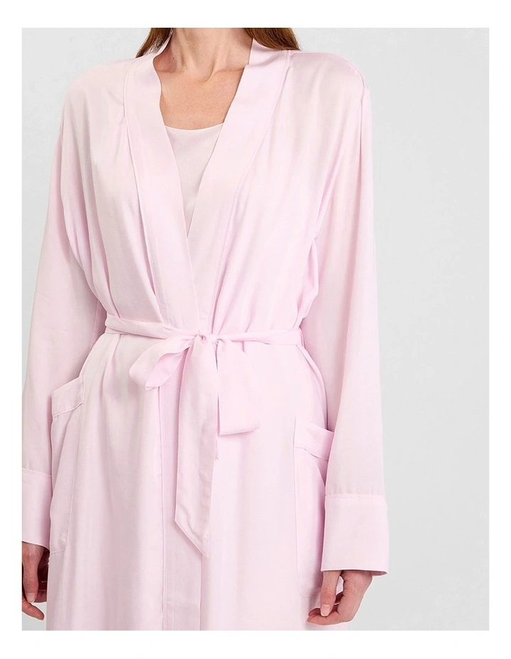 Lison Modal Sleep Robe in Peony Pink image 4