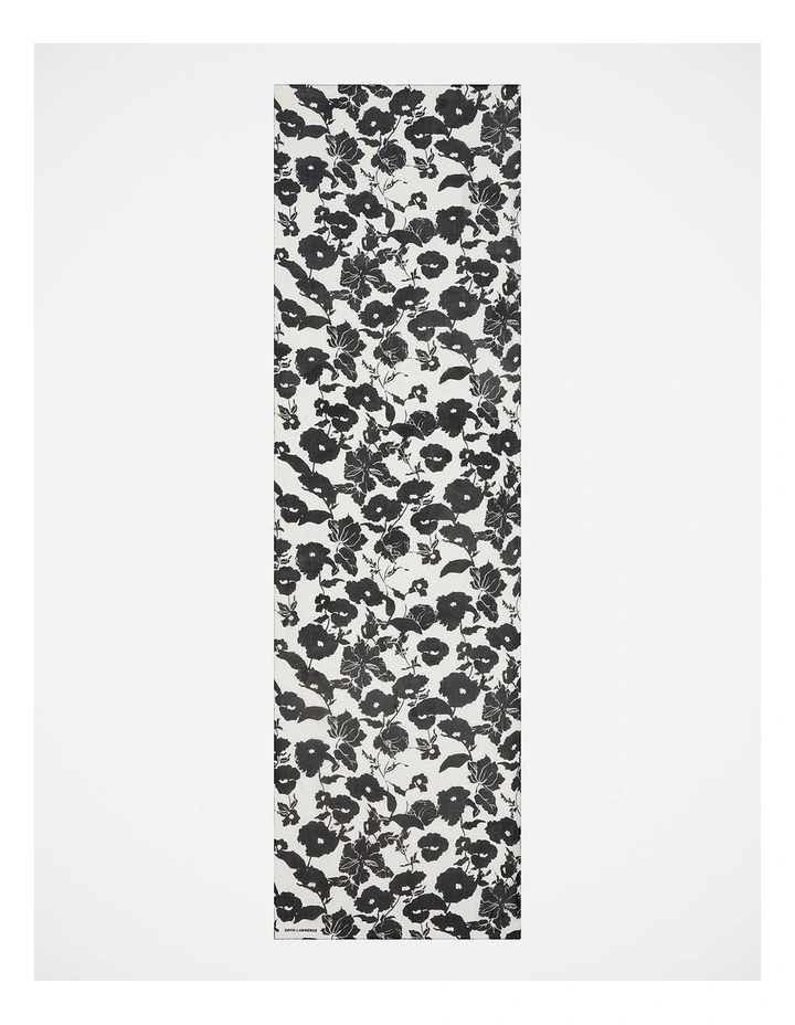 Rosalind Silk Scarf in Black Multi image 3