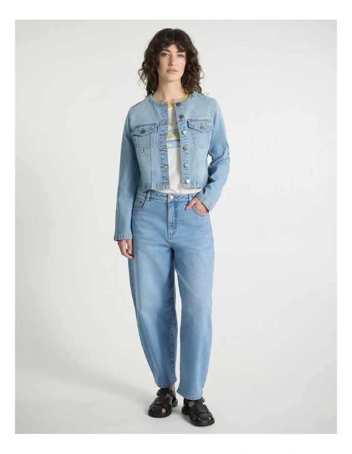 Niall Denim Jacket in Burleigh Blue image 2