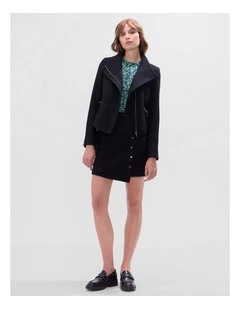Lani Felted Wool Jacket in Black