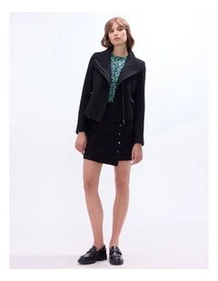 Lani Felted Wool Jacket in Black