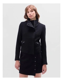 Lani Felted Wool Jacket in Black