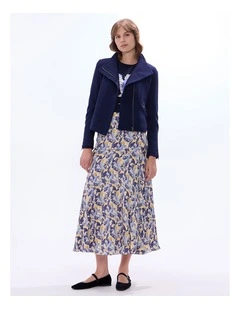 Lani Felted Wool Jacket in Midnight Marle
