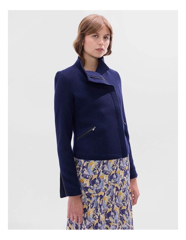 Lani Felted Wool Jacket in Midnight Marle image 1