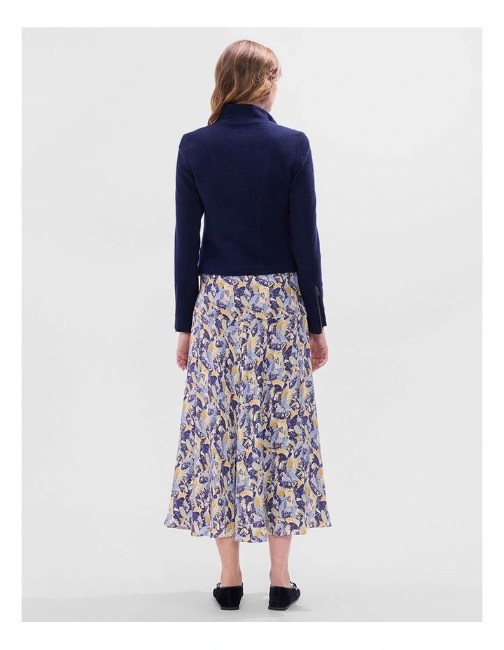 Lani Felted Wool Jacket in Midnight Marle image 3