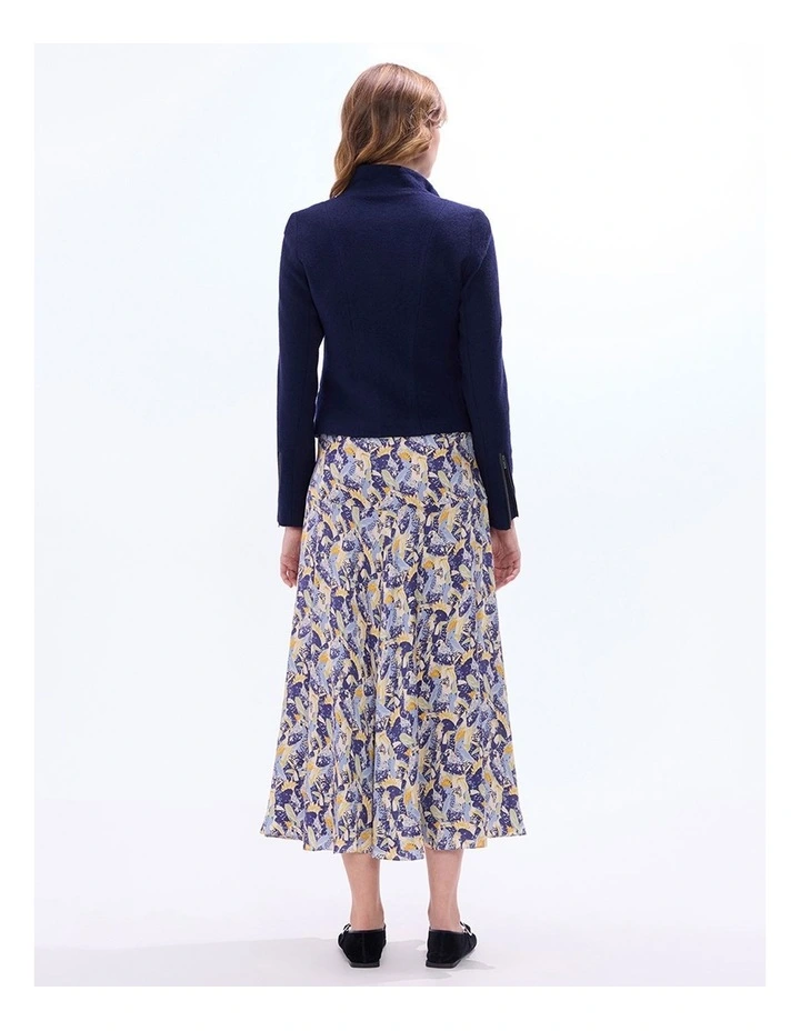 Lani Felted Wool Jacket in Midnight Marle image 3