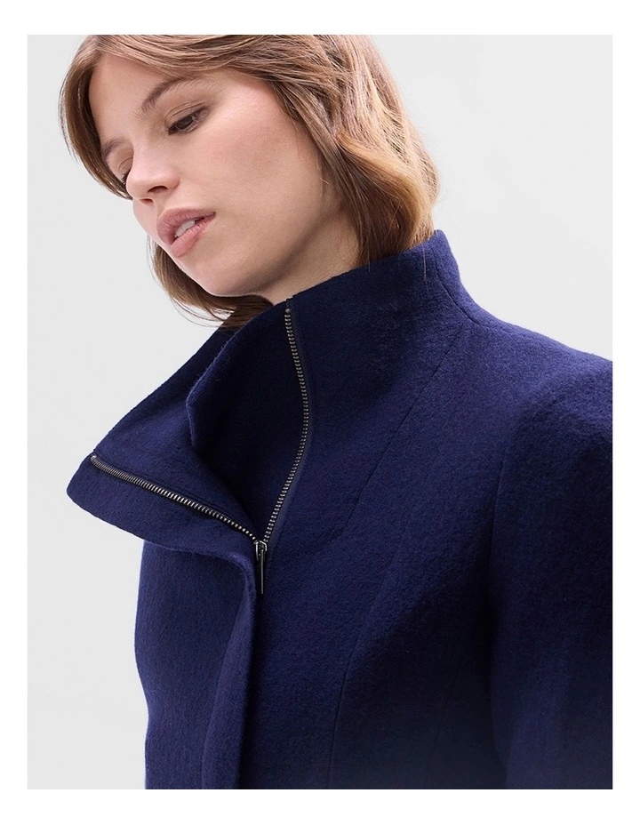 Lani Felted Wool Jacket in Midnight Marle image 4