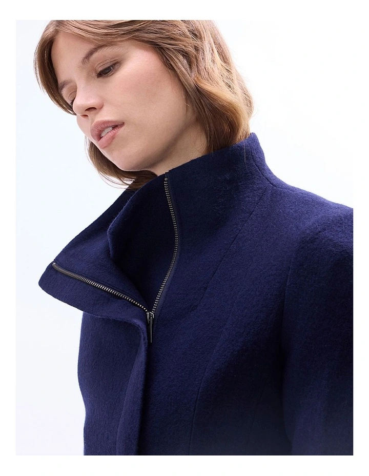 Lani Felted Wool Jacket in Midnight Marle image 4