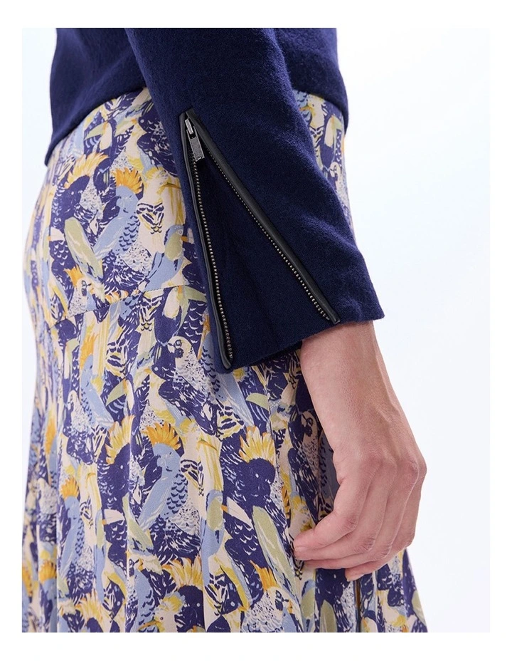 Lani Felted Wool Jacket in Midnight Marle image 5