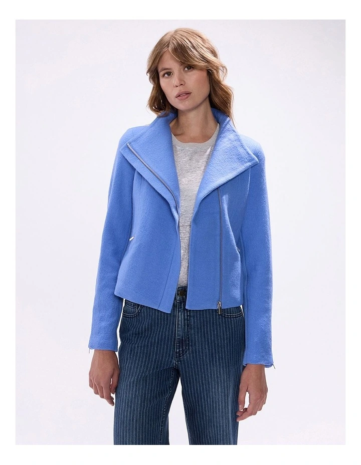Lani Felted Wool Jacket in Bluebird image 4