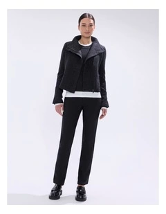 Lani Felted Wool Jacket in Charcoal Melange