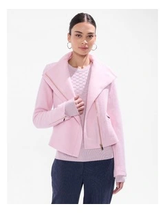 Lani Felted Wool Jacket in Pink Orchid