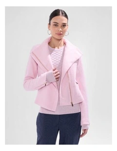 Lani Felted Wool Jacket in Pink Orchid
