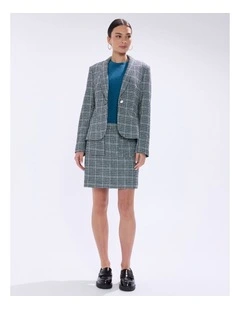 Tweed Ur Luv Blazer in Green Multi