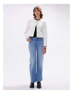 The Vault Jacquard Jacket in Ivory