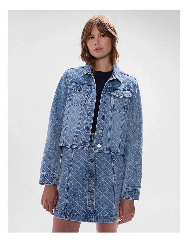 Sally Denim Jacket in Light Blue image 1