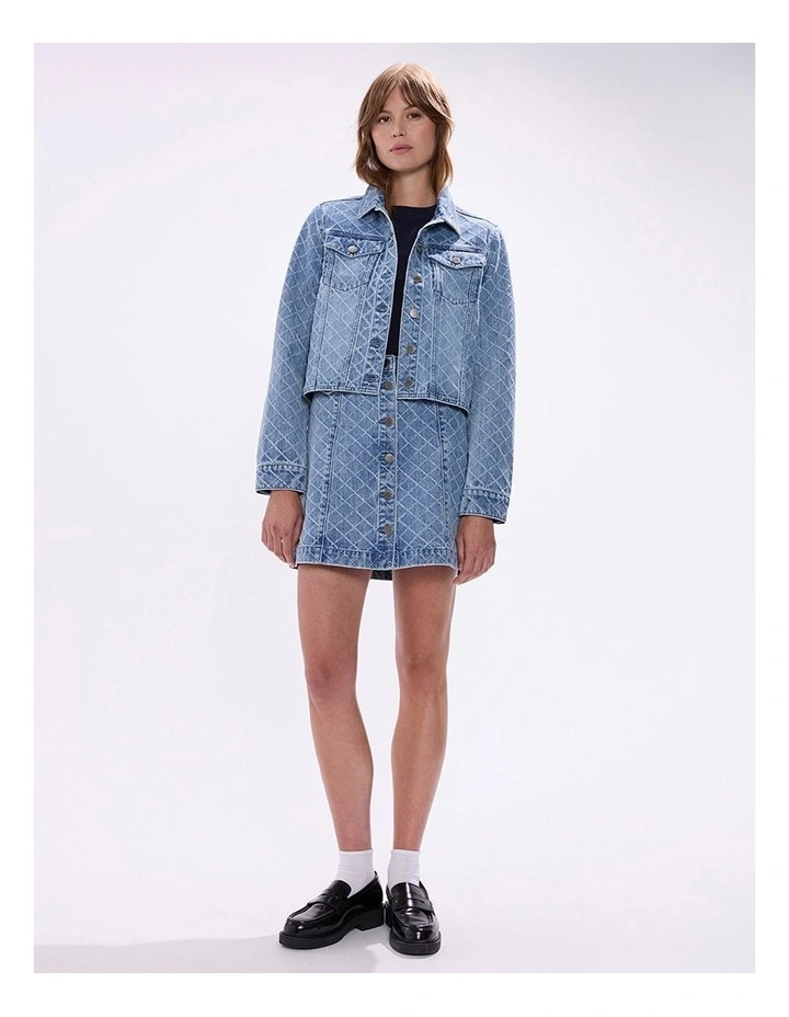 Sally Denim Jacket in Light Blue image 1