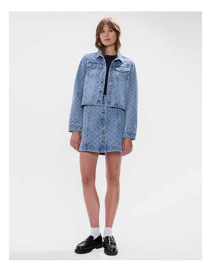 Sally Denim Jacket in Light Blue image 2