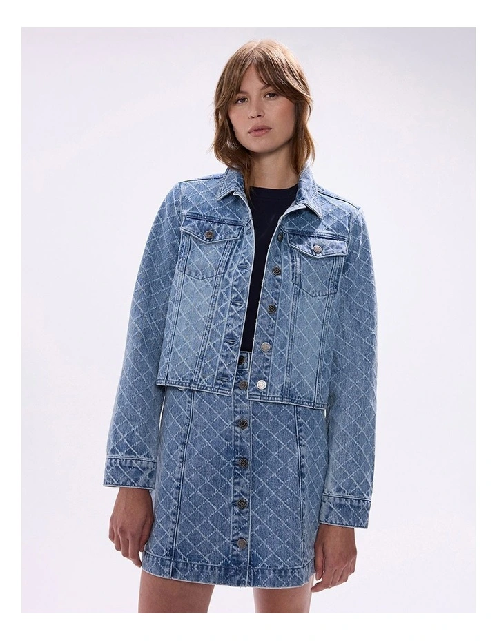 Sally Denim Jacket in Light Blue image 2