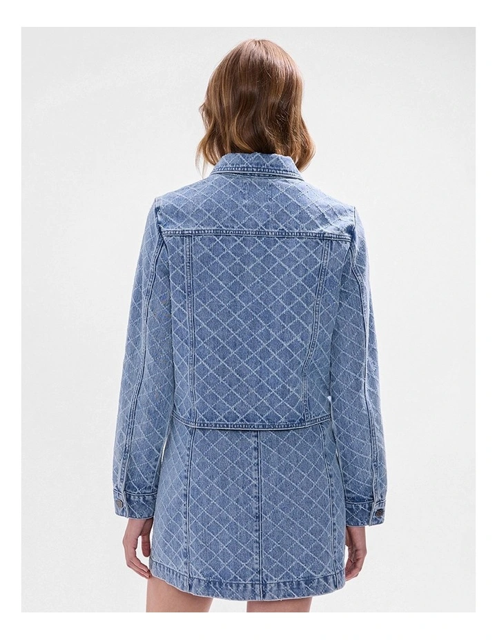 Sally Denim Jacket in Light Blue image 3