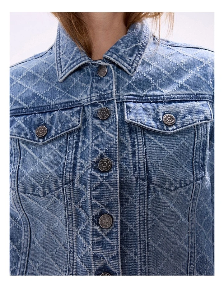 Sally Denim Jacket in Light Blue image 3