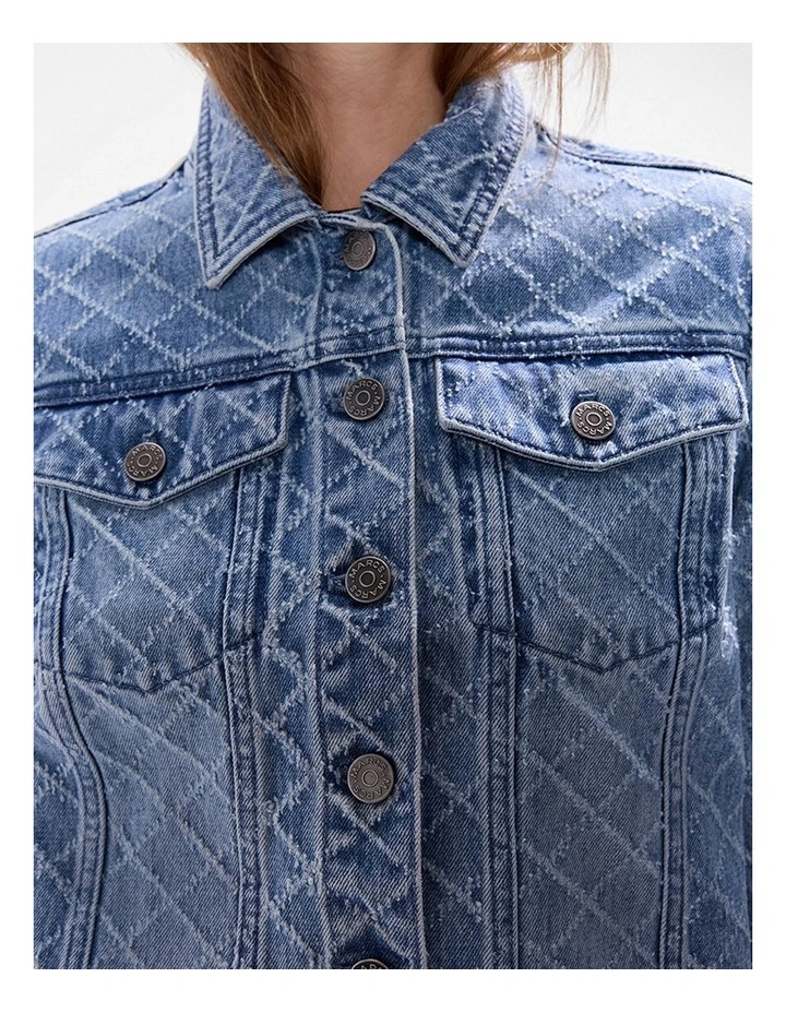 Sally Denim Jacket in Light Blue image 4