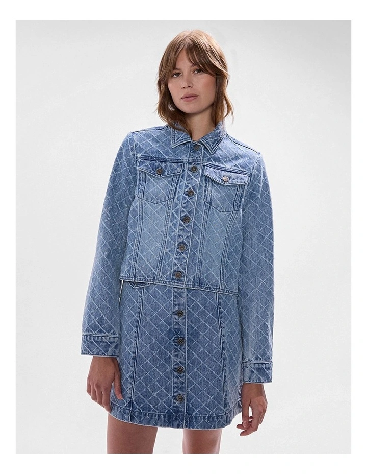 Sally Denim Jacket in Light Blue image 5