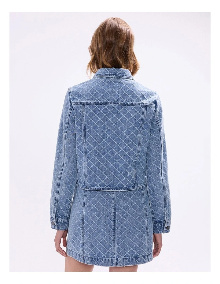 Sally Denim Jacket in Light Blue image 5