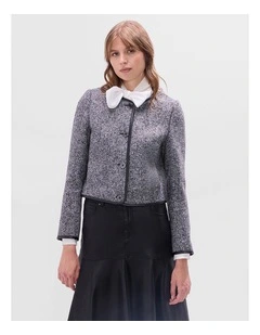 Briar Boucle Jacket in Grey Multi