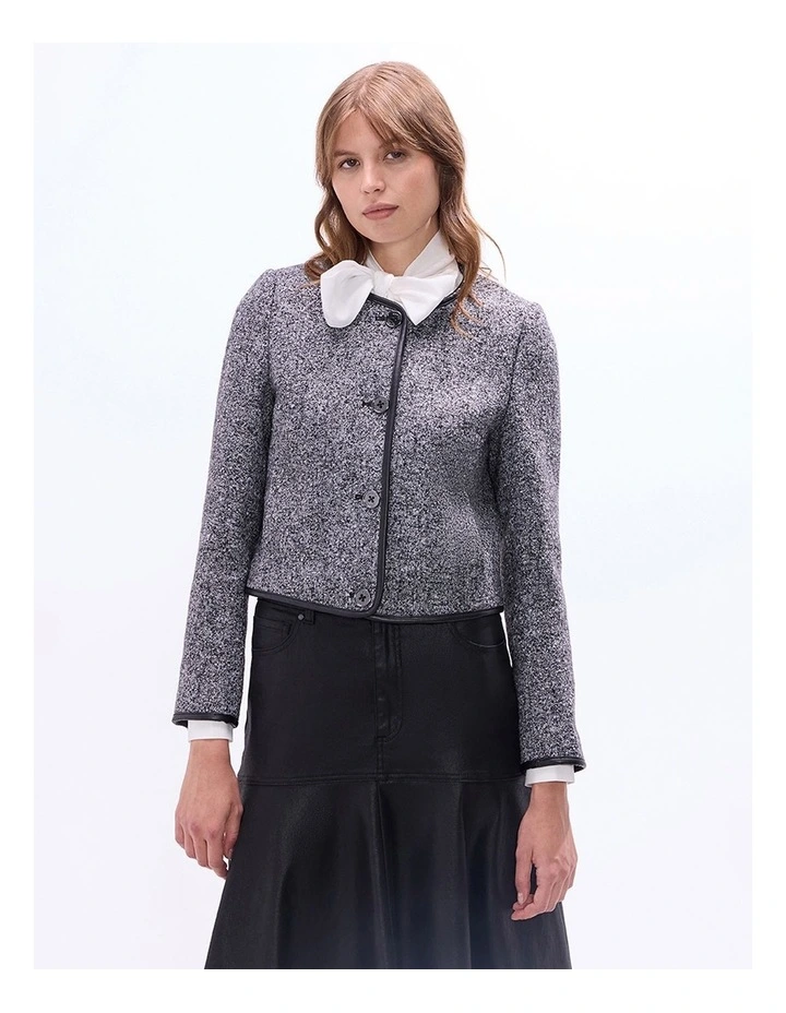 Briar Boucle Jacket in Grey Multi image 2