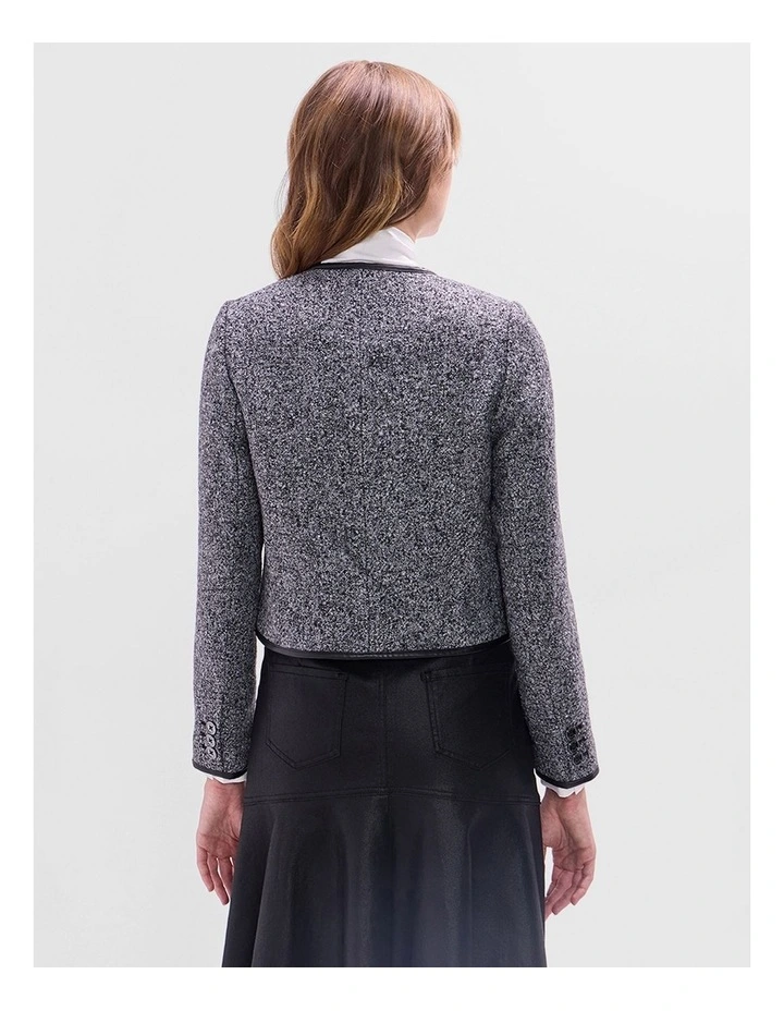 Briar Boucle Jacket in Grey Multi image 3