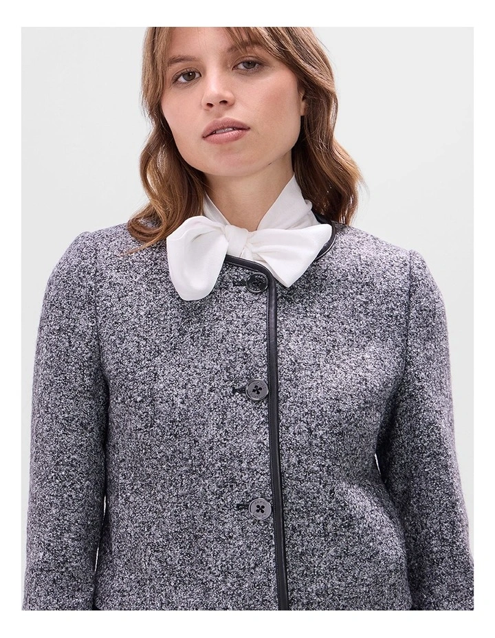 Briar Boucle Jacket in Grey Multi image 4