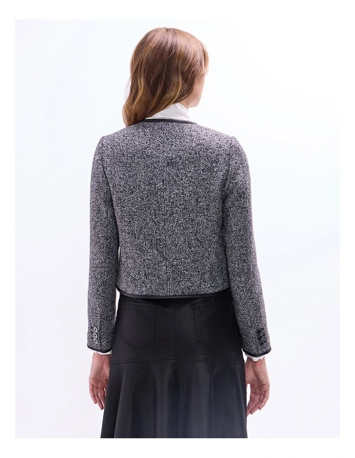 Briar Boucle Jacket in Grey Multi image 4