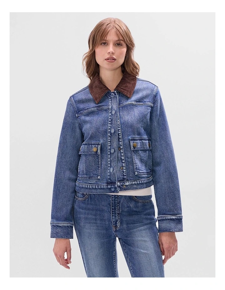 Kita Denim Jacket in Milan Blue image 1