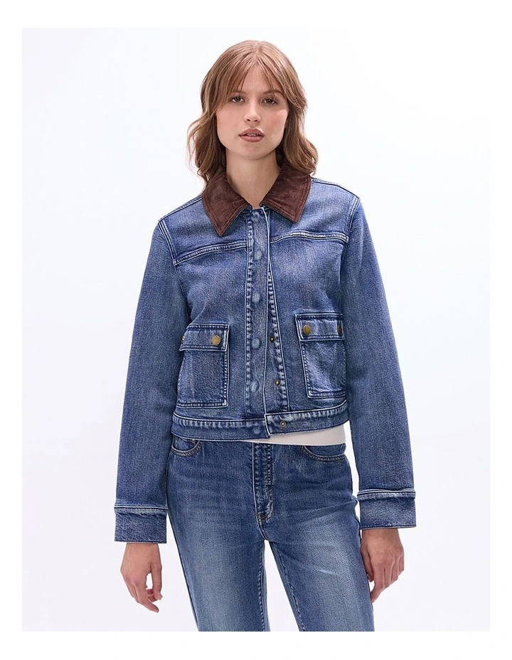 Kita Denim Jacket in Milan Blue image 2