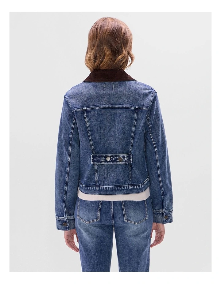 Kita Denim Jacket in Milan Blue image 3