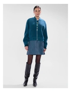 Maurice Bomber Jacket in Teal