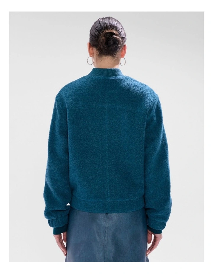 Maurice Bomber Jacket in Teal image 3