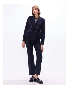 Simba Velvet Blazer in Indigo