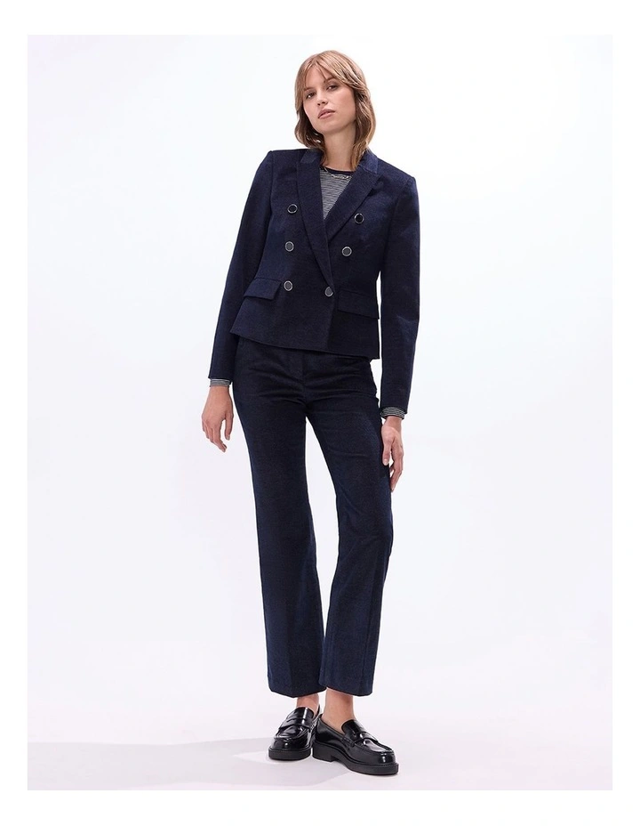 Simba Velvet Blazer in Indigo image 1