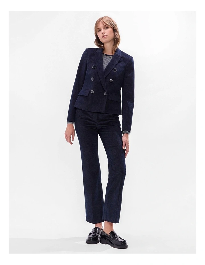 Simba Velvet Blazer in Indigo image 2