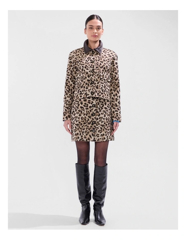 Damon Jacquard Jacket in Brown Multi image 2