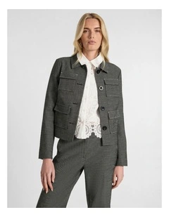 Sydney Jacket in Black/White