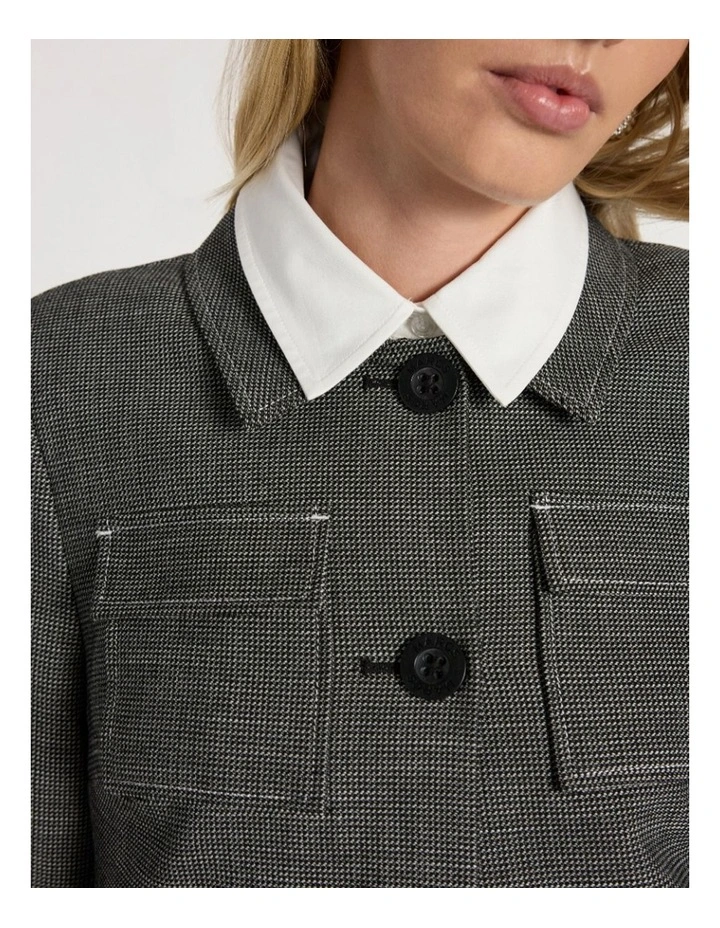 Sydney Jacket in Black/White image 3