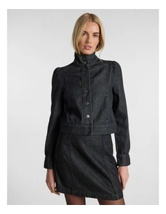 Venice Denim Jacket in Washed Black